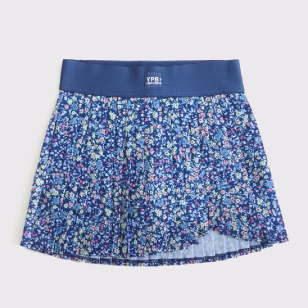 Abercrombie Kids YPB Floral Pleated Active Skort
